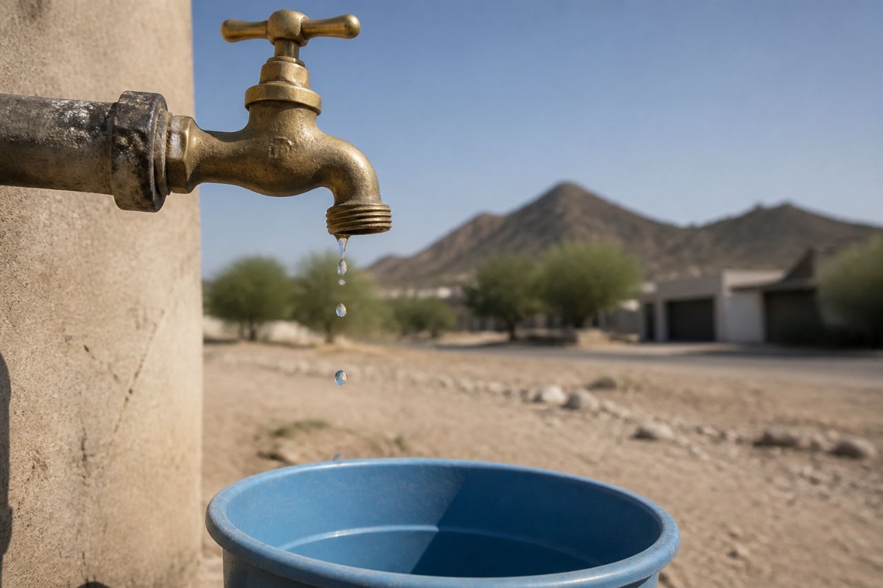 Colonas del sur de Hermosillo siguen sin agua desde ayer